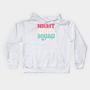 Night Shift Squad #CNALIFE - Gift for Certified Nursing Assistant Kids Hoodie